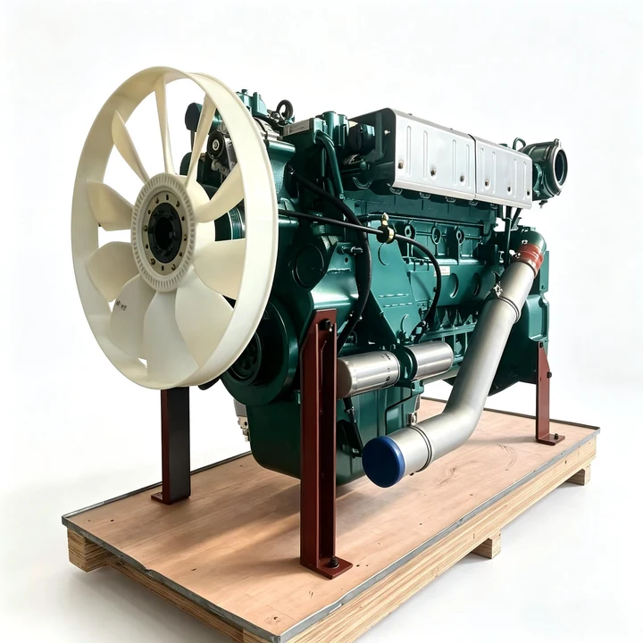 Complete truck engine assembly