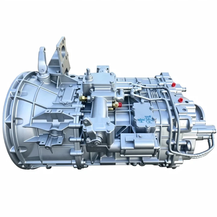 Complete heavy-duty truck gearbox assembly