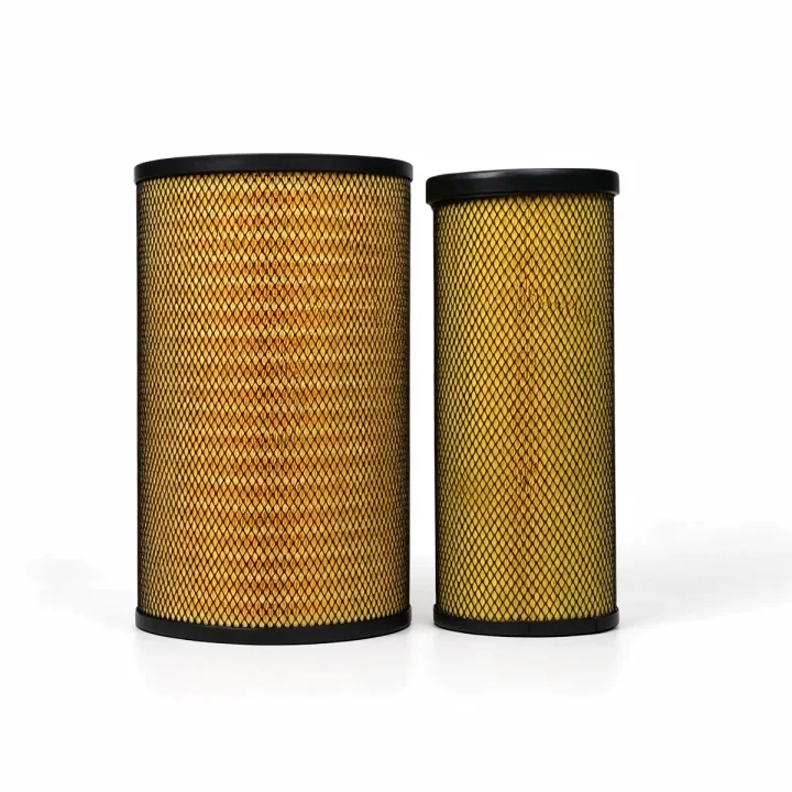 Pair of complete truck air filter elements