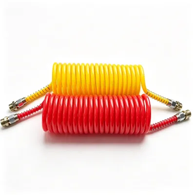 coiled truck air hose